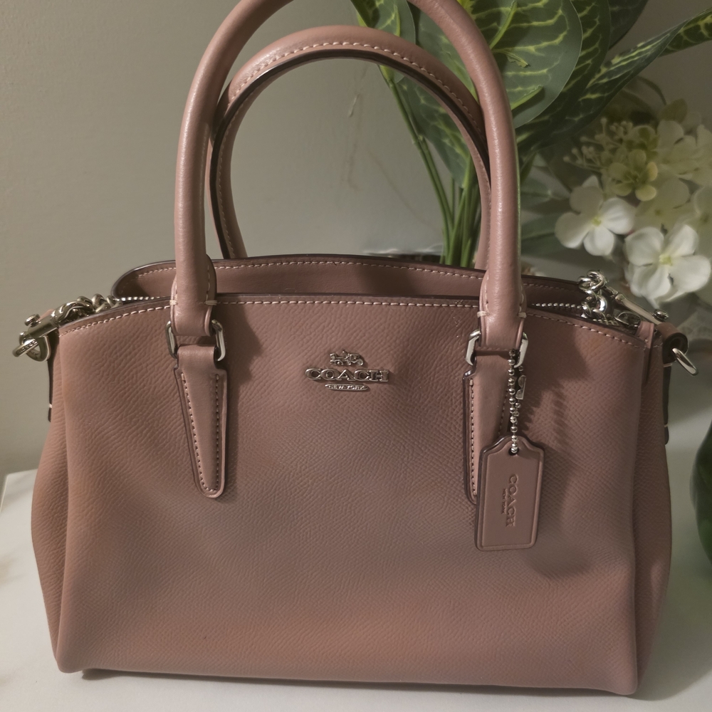 Coach Rose Leather Satchel
